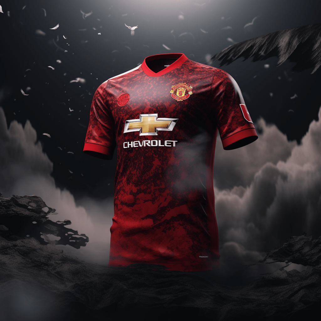 Maillot de foot exclusif de Manchester United.