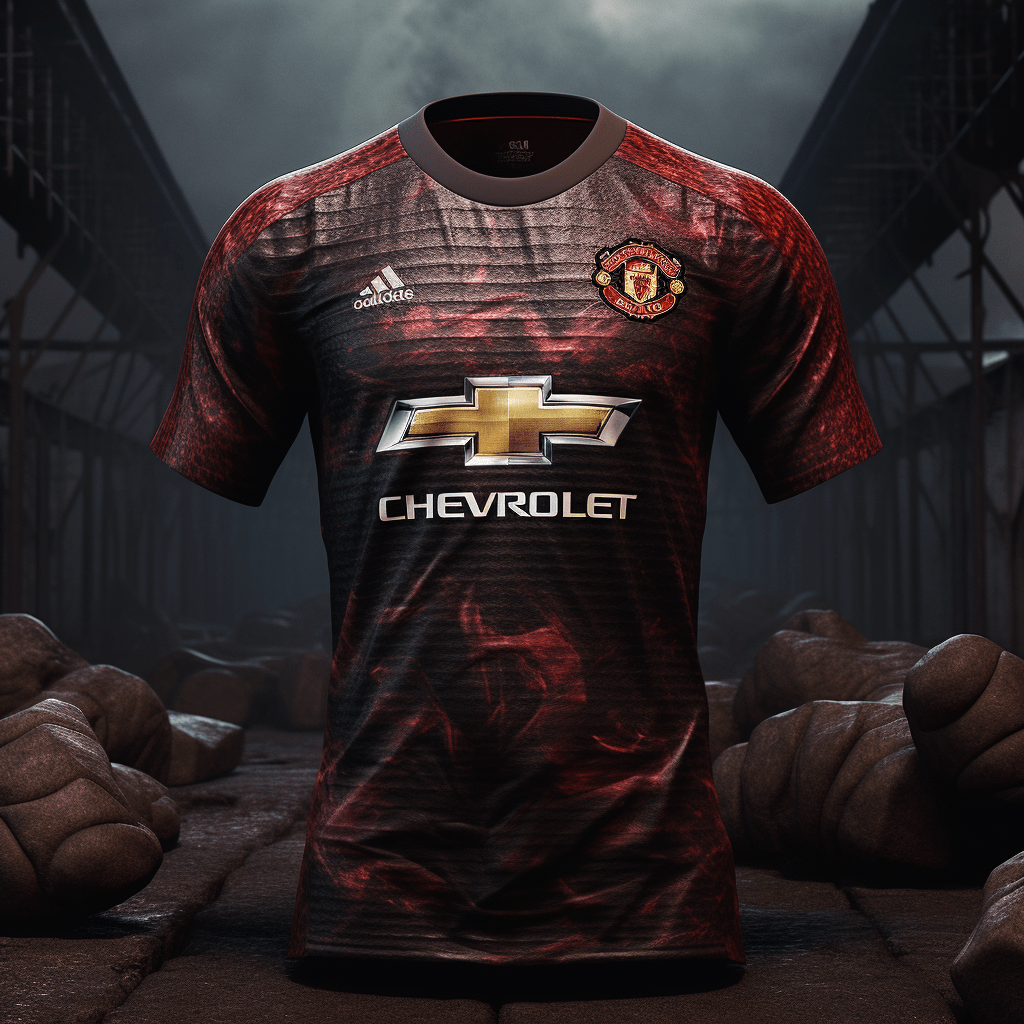 Maillot de foot exclusif de Manchester United.