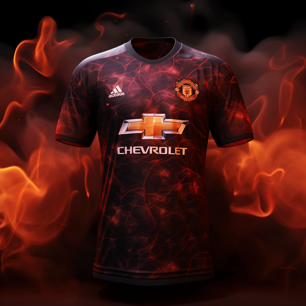 Maillot de foot exclusif de Manchester United.