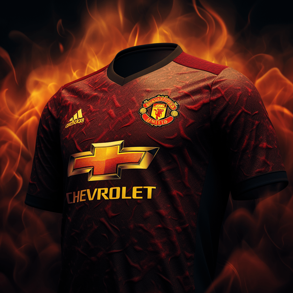 Maillot de foot exclusif de Manchester United.